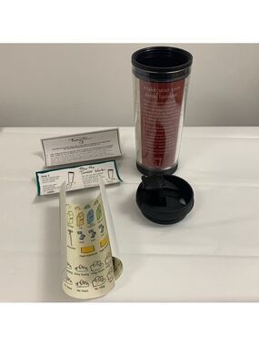 STARBUCKS Make Your Own Drink Tumbler 16oz/.47L 4 sheets of stickers NWT